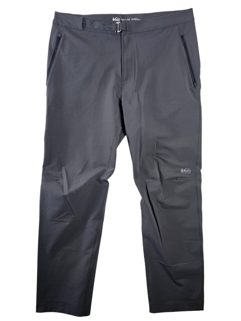 REI Co-op Mens Activator Softshell Hiking Pants 38x34 Gray Stretch Cargo